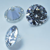 5 MM Moissanite Synthetic VVS1 CERTIFIED Wounderfull D White Round Cut Pair